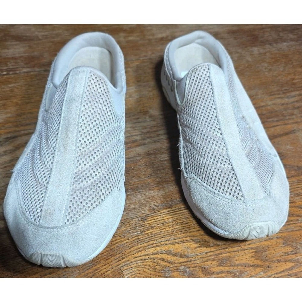 Easy Spirit Traveltime Women's 12M Mule Clogs Tan‎ Leather Slip On Comfort Shoes